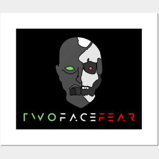 Simplified Face Logo Posters and Art